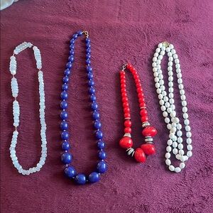 Elegant Blue Beaded Necklace